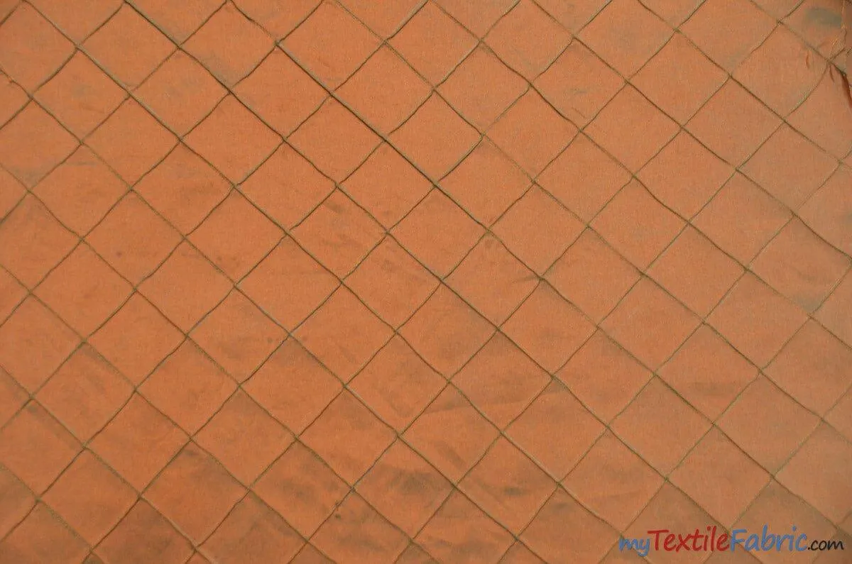 Taffeta Pintuck Fabric | 2"x2" Diamond | Diamond Taffeta Fabric | 54" Wide | Multiple Colors |