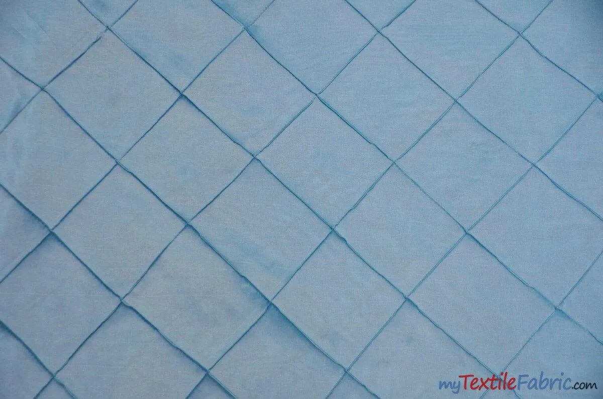 Taffeta Pintuck Fabric | 4"x4" Diamond | Diamond Taffeta Fabric | 58" Wide | Multiple Colors | Continuous Yards |