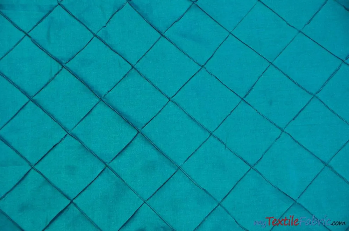 Taffeta Pintuck Fabric | 4"x4" Diamond | Diamond Taffeta Fabric | 58" Wide | Multiple Colors | Continuous Yards |