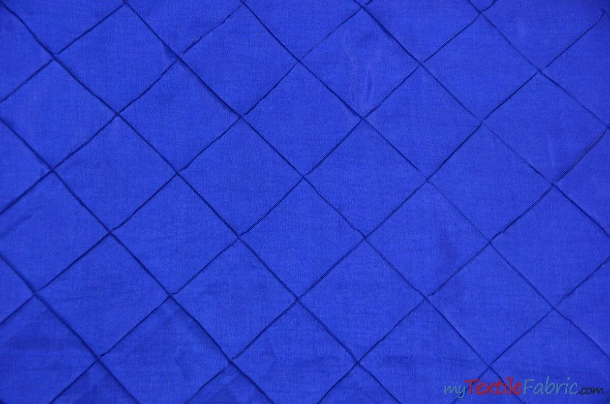 Taffeta Pintuck Fabric | 4"x4" Diamond | Diamond Taffeta Fabric | 58" Wide | Multiple Colors | Continuous Yards |