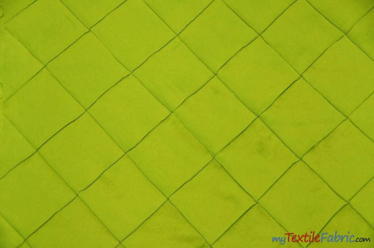 Taffeta Pintuck Fabric | 4"x4" Diamond | Diamond Taffeta Fabric | 58" Wide | Multiple Colors | Continuous Yards |