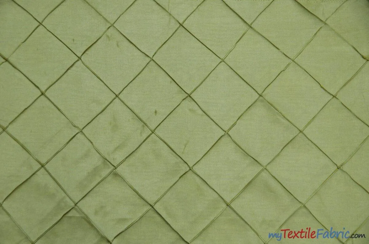 Taffeta Pintuck Fabric | 4"x4" Diamond | Diamond Taffeta Fabric | 58" Wide | Multiple Colors | Continuous Yards |