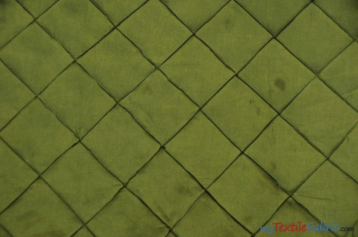 Taffeta Pintuck Fabric | 4"x4" Diamond | Diamond Taffeta Fabric | 58" Wide | Multiple Colors | Wholesale Bolt |
