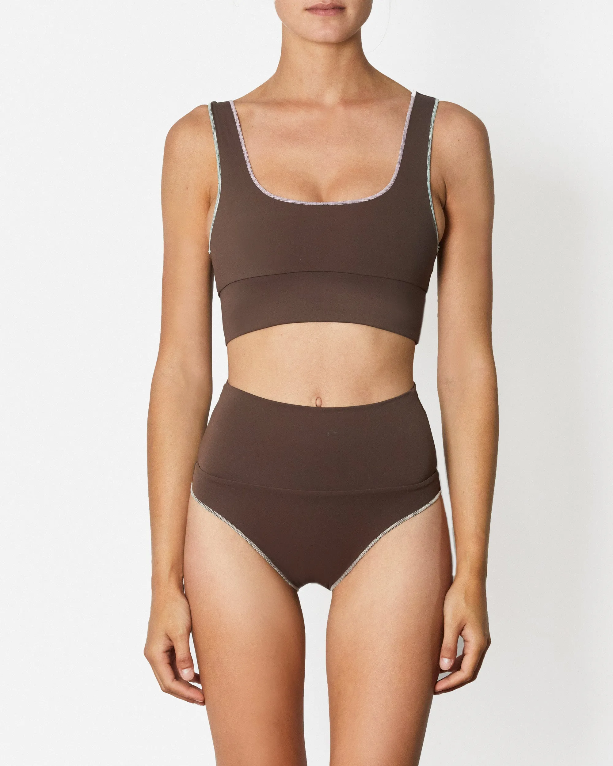 The Contour High Waist Pant - Fudgesicle
